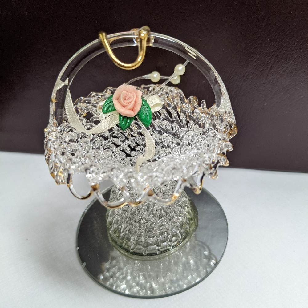 Plastic mini basket decoration